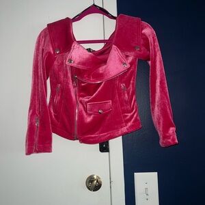Forever 21 Pink Velvet Jacket